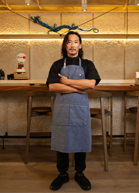 Mandil Lino Mezclilla