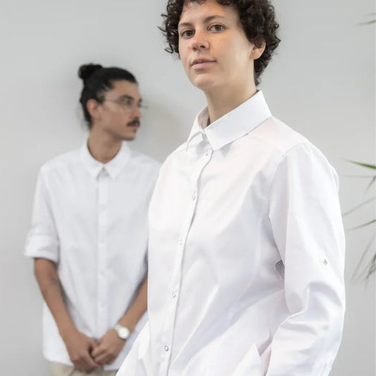 Camisa Bistró Unisex Blanca