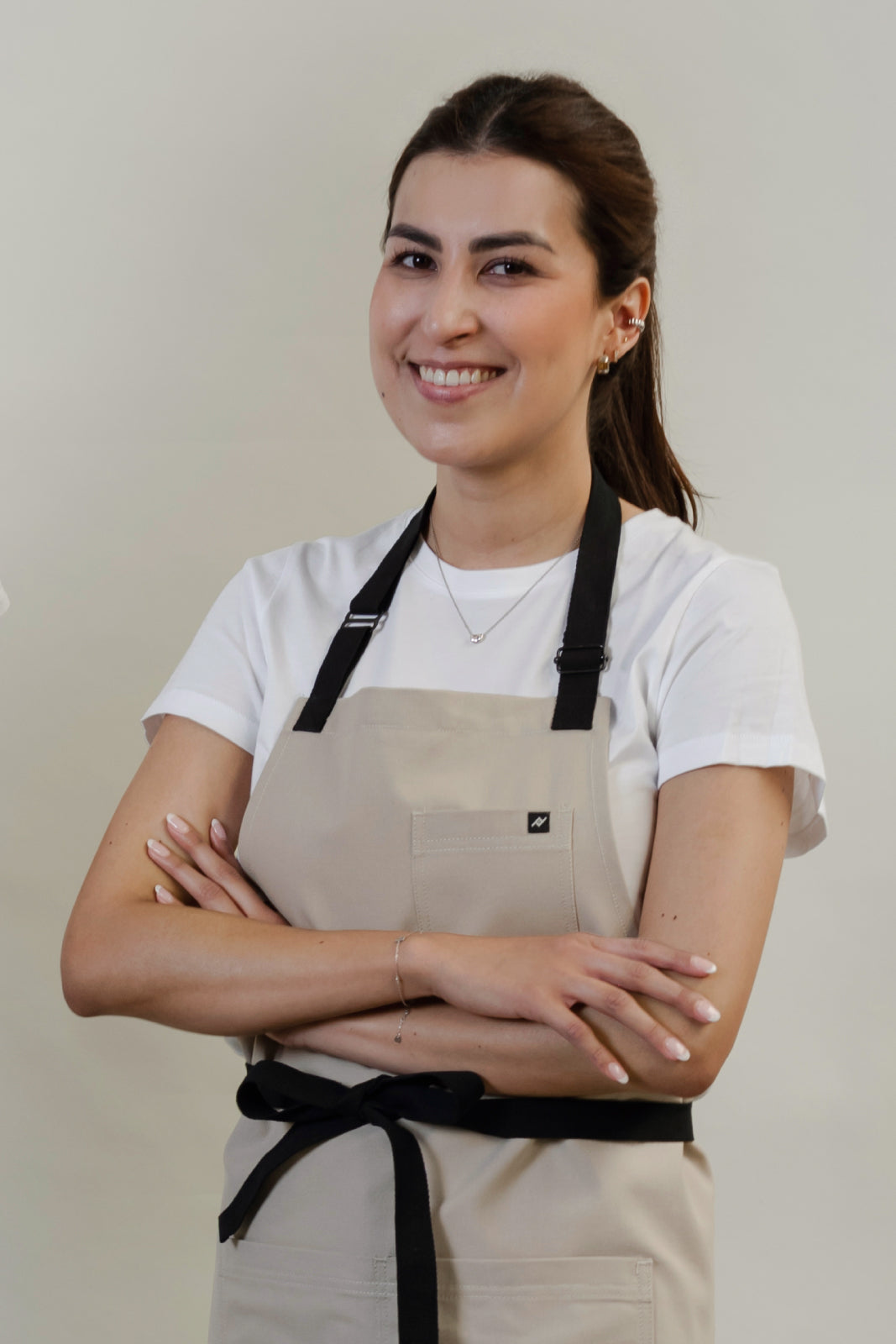 MANDIL CANVAS MACADAMIA