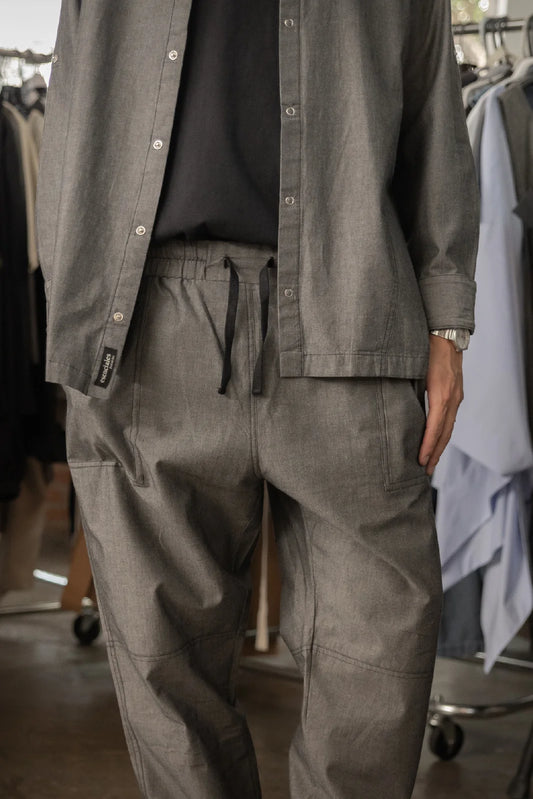 Pantalón Jogger Mezclilla Negro Jaspe Caballero