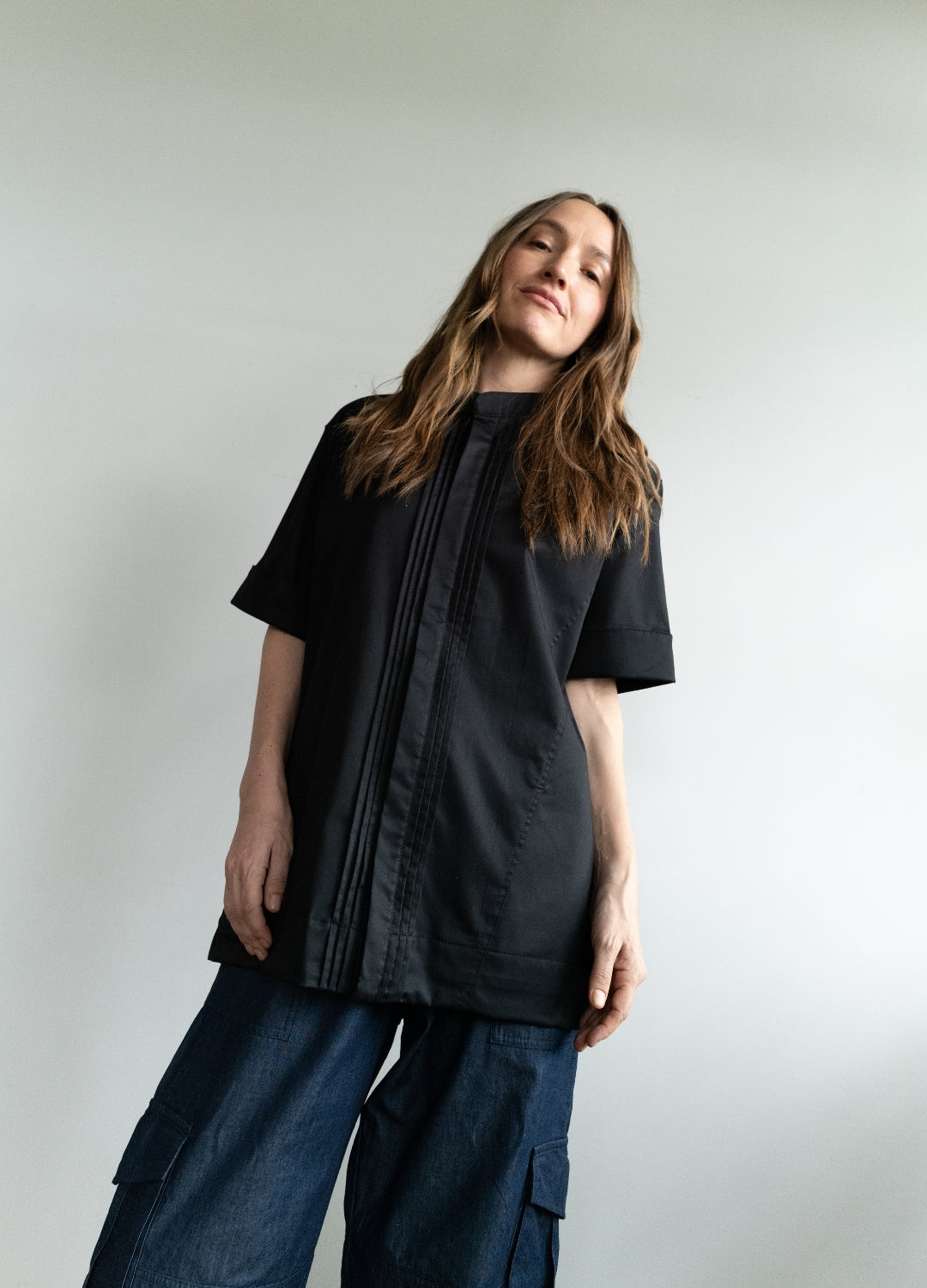 Camisa Esencial Unisex Negra