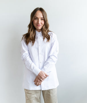 Camisa Bistró Unisex Blanca
