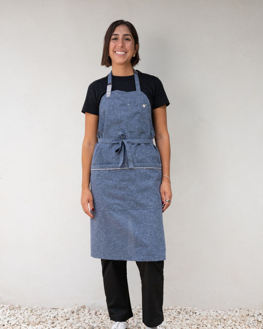 Mandil Lino Mezclilla
