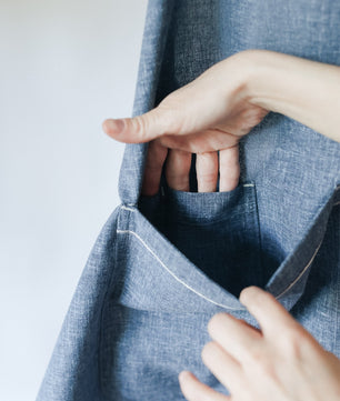 Mandil Lino Mezclilla