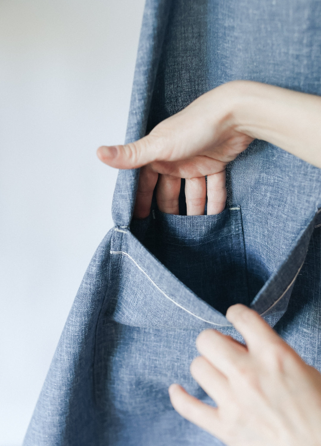 Mandil Lino Mezclilla