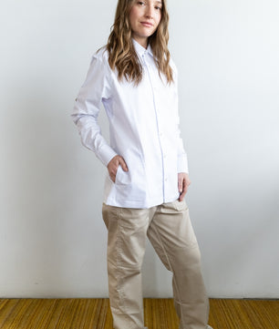Camisa Bistró Unisex Blanca