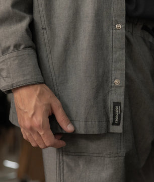 Camisa Bistró Mezclilla Negro Jaspe Caballero