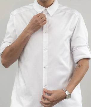 Camisa Bistró Unisex Blanca