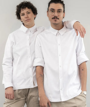 Camisa Bistró Unisex Blanca