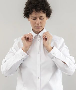 Camisa Bistró Unisex Blanca