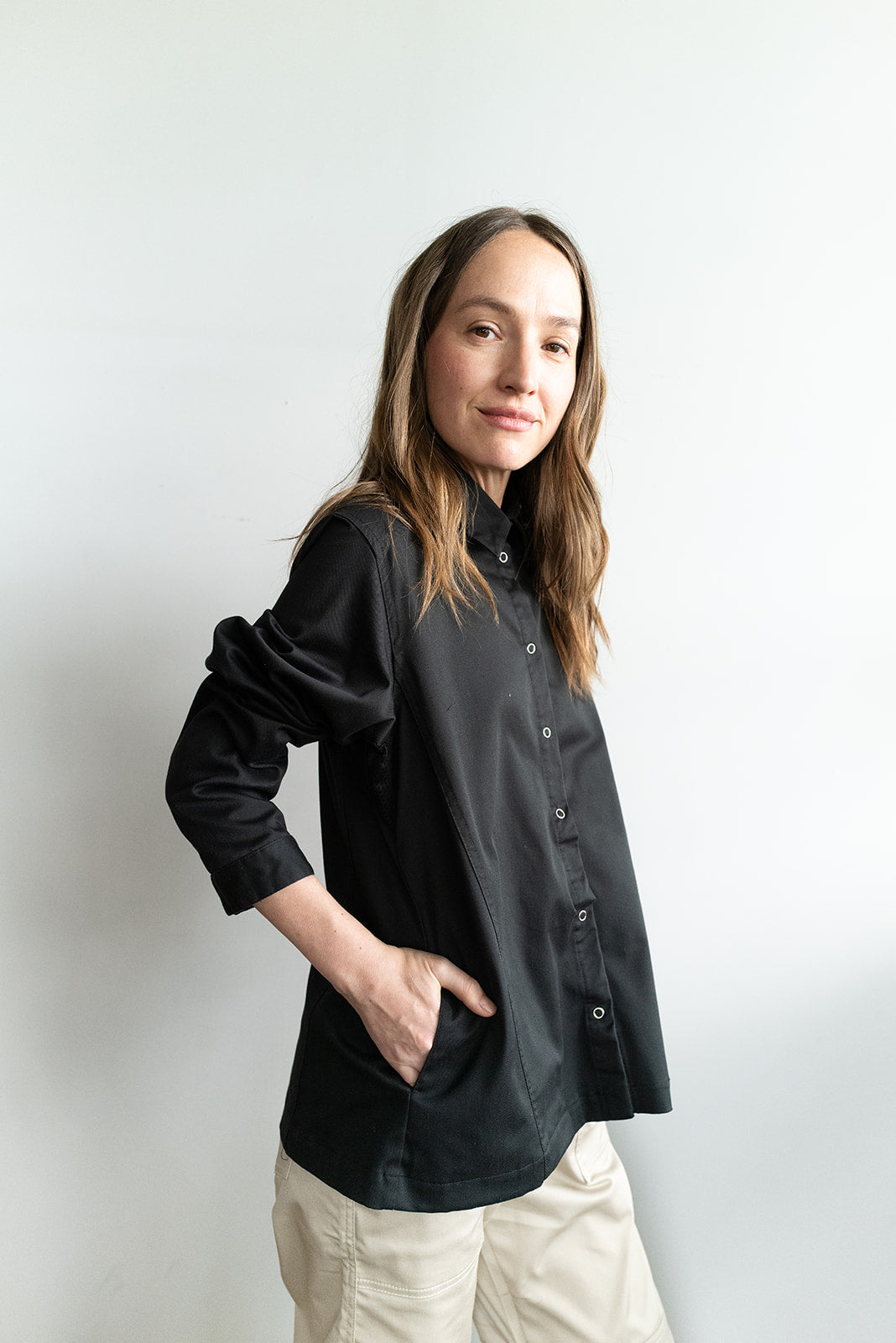 Camisa Bistró Unisex Negra