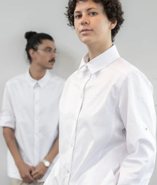 Camisa Bistró Unisex Blanca