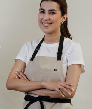 MANDIL CANVAS MACADAMIA