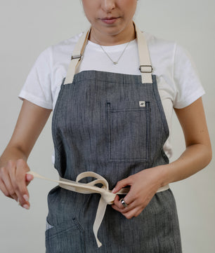 Mandil Mezclilla Indigo Jaspe