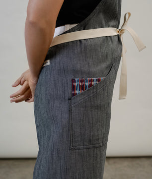 Mandil Mezclilla Indigo Jaspe