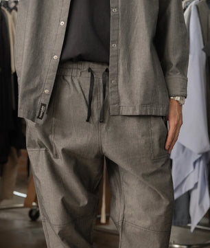 Pantalón Jogger Mezclilla Negro Jaspe Caballero