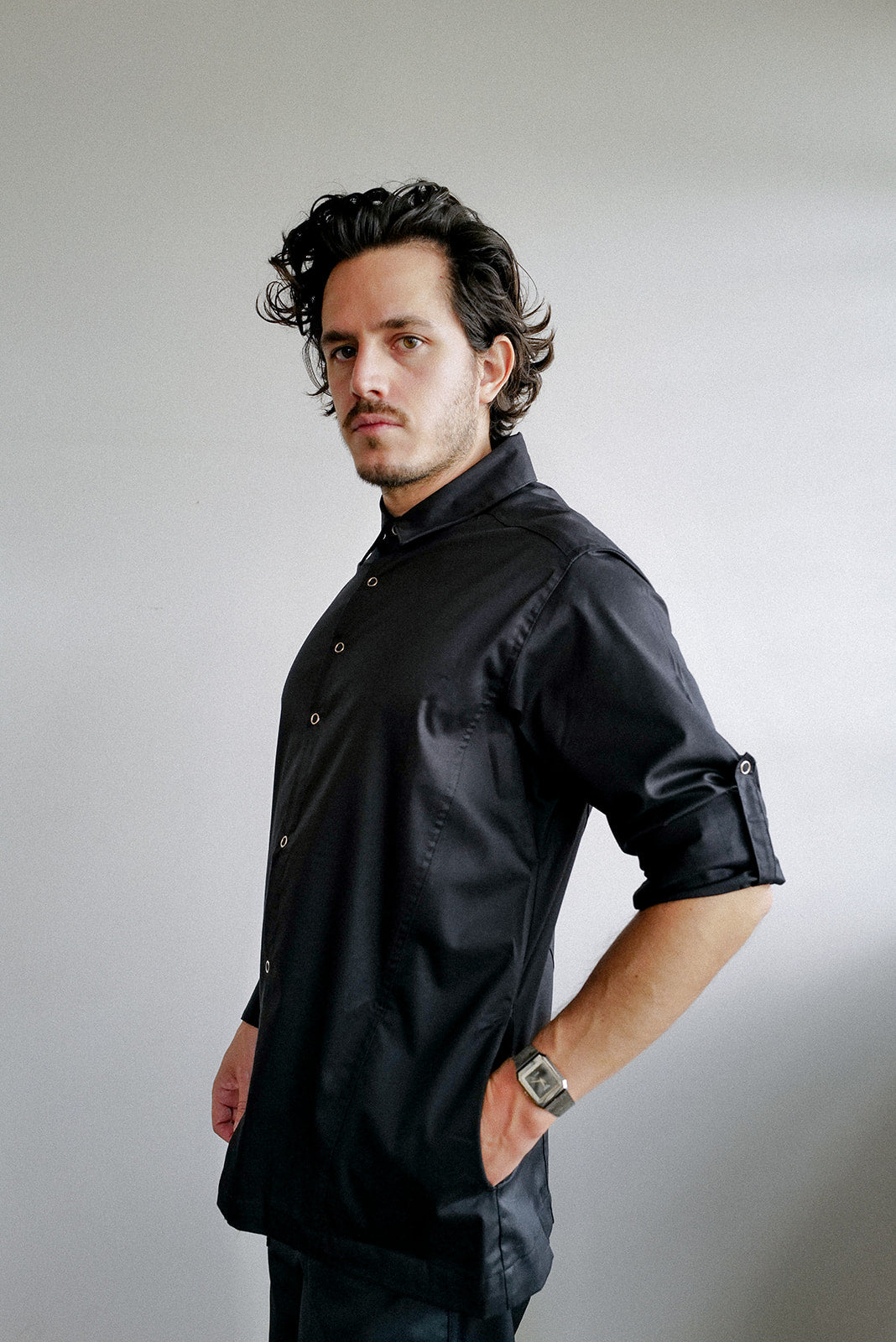 Camisa Bistró Unisex Negra