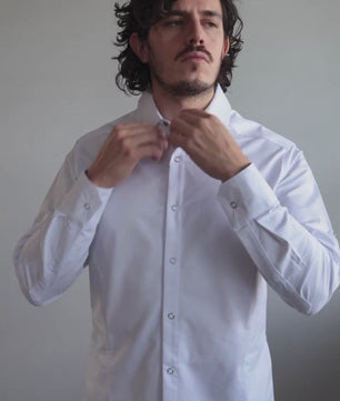 Camisa Bistró Unisex Blanca